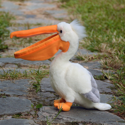 鹈鹕毛绒玩具仿真公仔动物水鸟