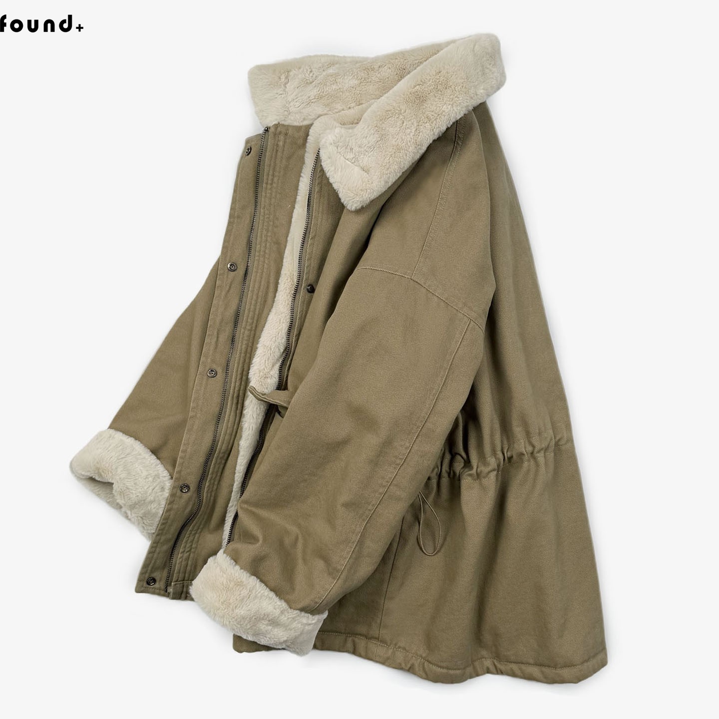 2025冬季新款仿真毛加厚加绒工装风毛领棉服女宽松保暖棉衣外套