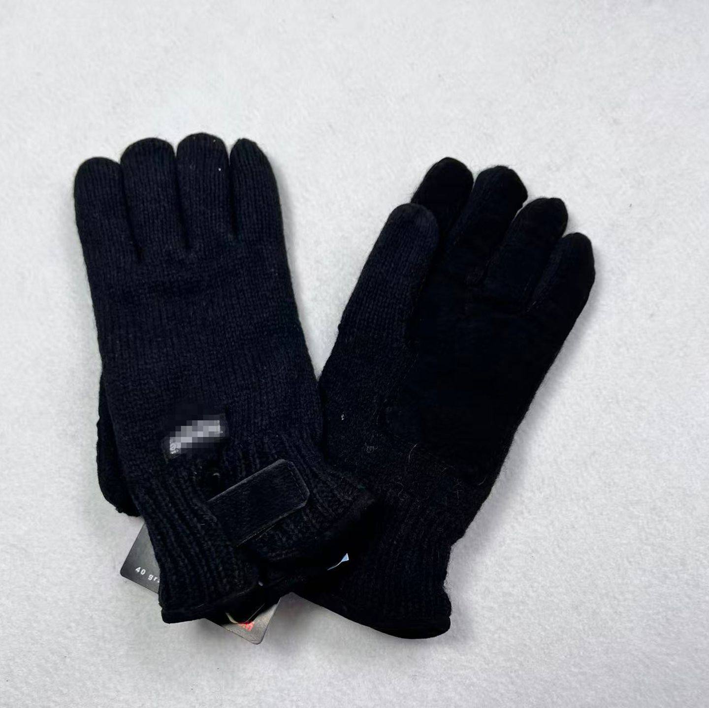 特价外单原羊毛混纺加厚冬款保暖手套男士