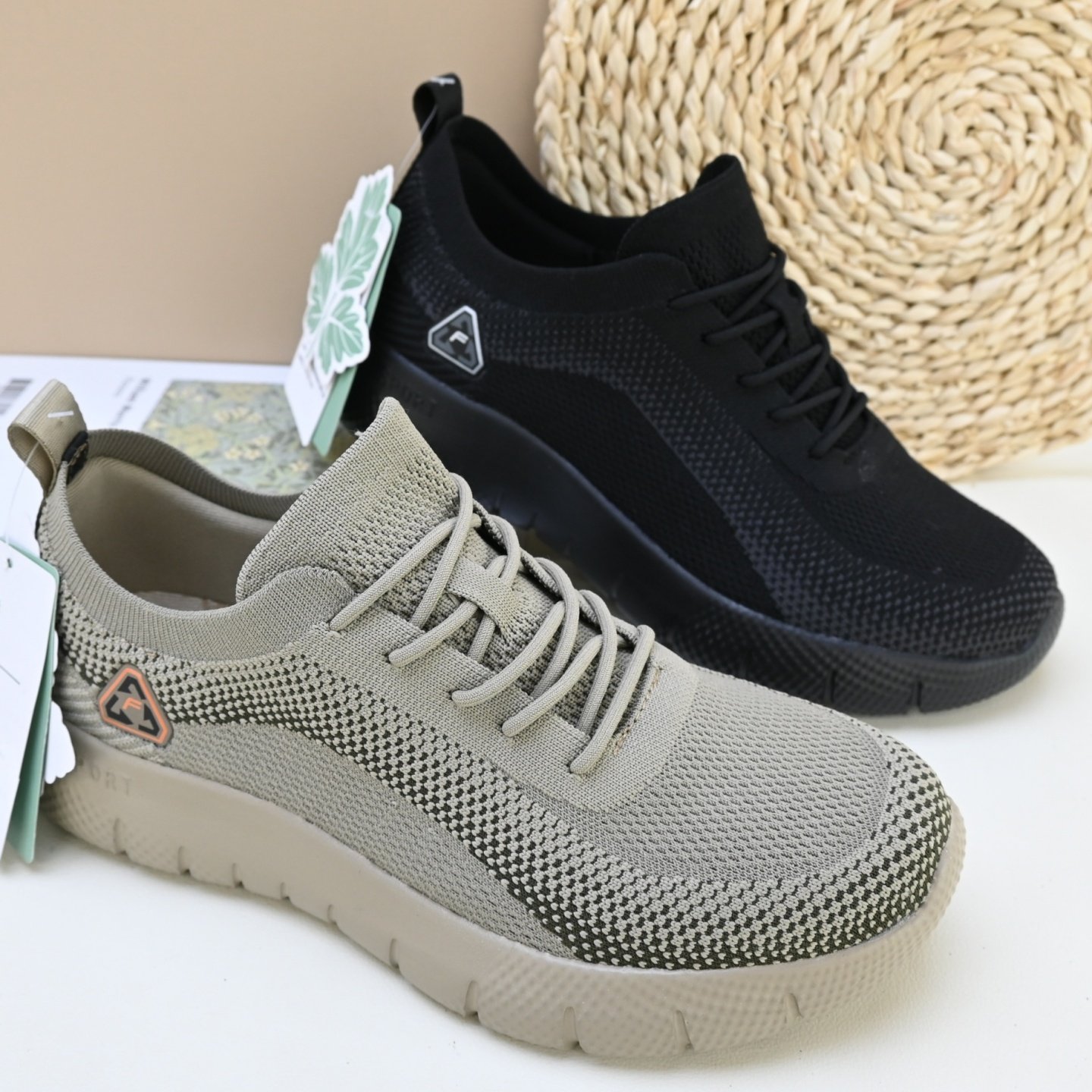 26春季老北京飞织舒适运动健步厚底软底防滑透气中老年爸爸男单鞋,流行男鞋,网面鞋,淘宝优惠券,粉丝福利购,淘宝优惠卷