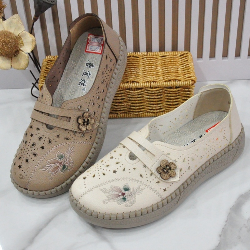 老北京夏季网眼舒适软底妈妈鞋