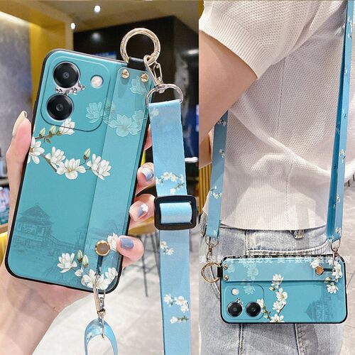 适用华为wikox70手机壳智选wiko X70保护套CHE-AN00腕带支架新款斜挎背带全包防摔挂绳挂脖外壳5G男女中国风