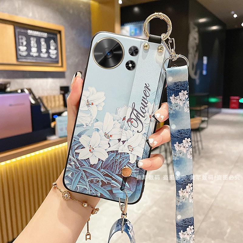 适用华为智选wiko麦芒40手机壳TYH651M-02保护套30硅胶20软壳10全包9防摔11斜挎背带A男女新款挂绳挂脖5G国风