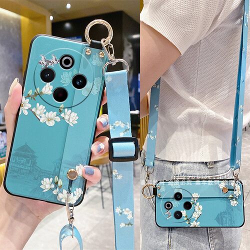 适用vivoy300pro手机壳V2410A保护套vivo Y300Pro+腕带斜挎背带Y500硅胶软壳C全包防摔带挂绳挂脖子男女款5G