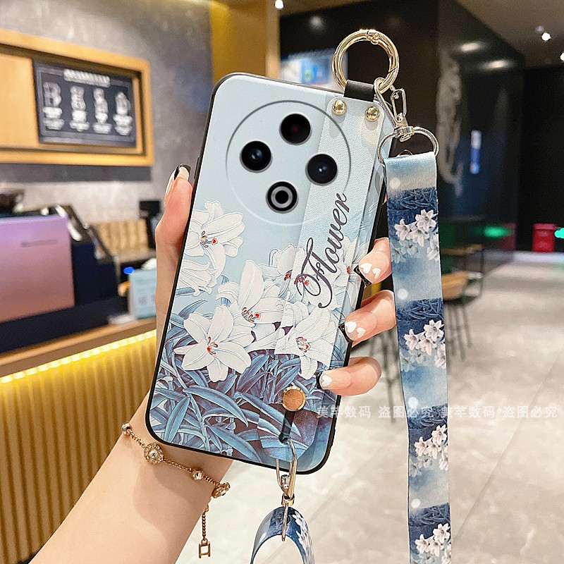 适用vivoy500手机壳V2506A保护套vivo Y500硅胶软壳Y300Pro斜挎可背带C全包防摔挂绳女新款男中国风+妈妈用5G