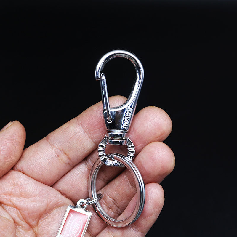 博友钥匙扣男士钥匙圈简单老式钥匙环经典款方便快挂钥匙扣挂钩扣