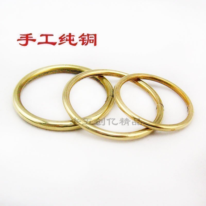 纯手工黄铜钥匙圈钥匙环 加大加粗 32--40MM