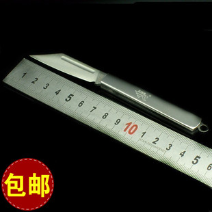 包邮三刃木折叠刀高硬度全钢锋利水果刀便携随身不锈钢小刀正品