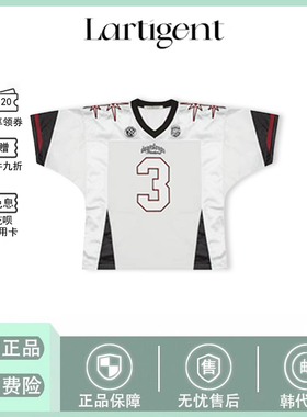 【现货】韩国lartigent球衣美式拼接辣妹短袖宁同款T恤上衣