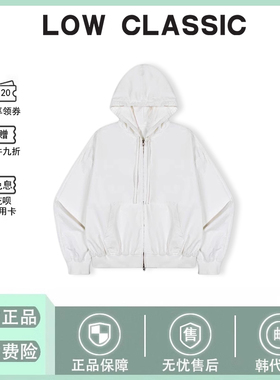 【现货】韩国LOW CLASSIC抽绳连帽外套上衣+短裤套装LOWCLASSIC夏