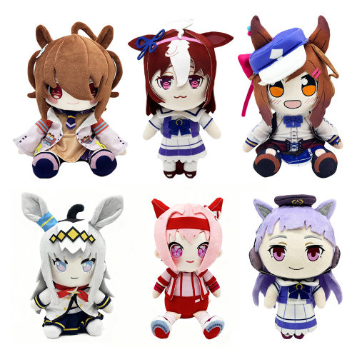 跨境新品agnes tachyon plush 赛马娘动画周边毛绒玩偶公仔