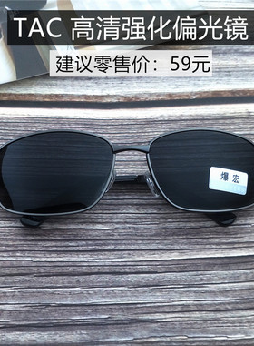 TAC加硬高档单梁方形框批发墨镜