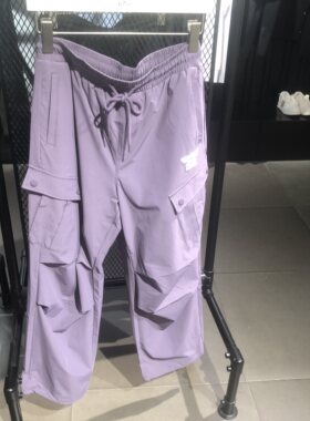 BoyLondon26春 抽绳工装束腿直筒长裤B261N3400809
