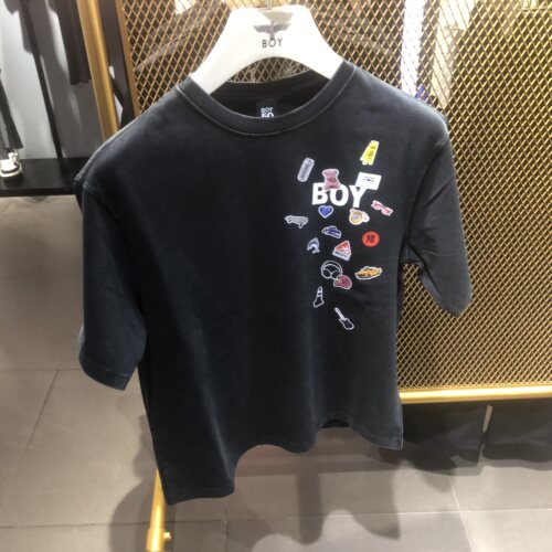 BoyLondon26春 双面多元素圆领T恤B261N0100414/B261N0101602