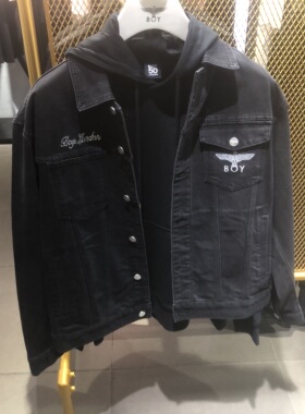 BOY LONDON专柜正品男女2026春季钻饰牛仔外套B261N5000402