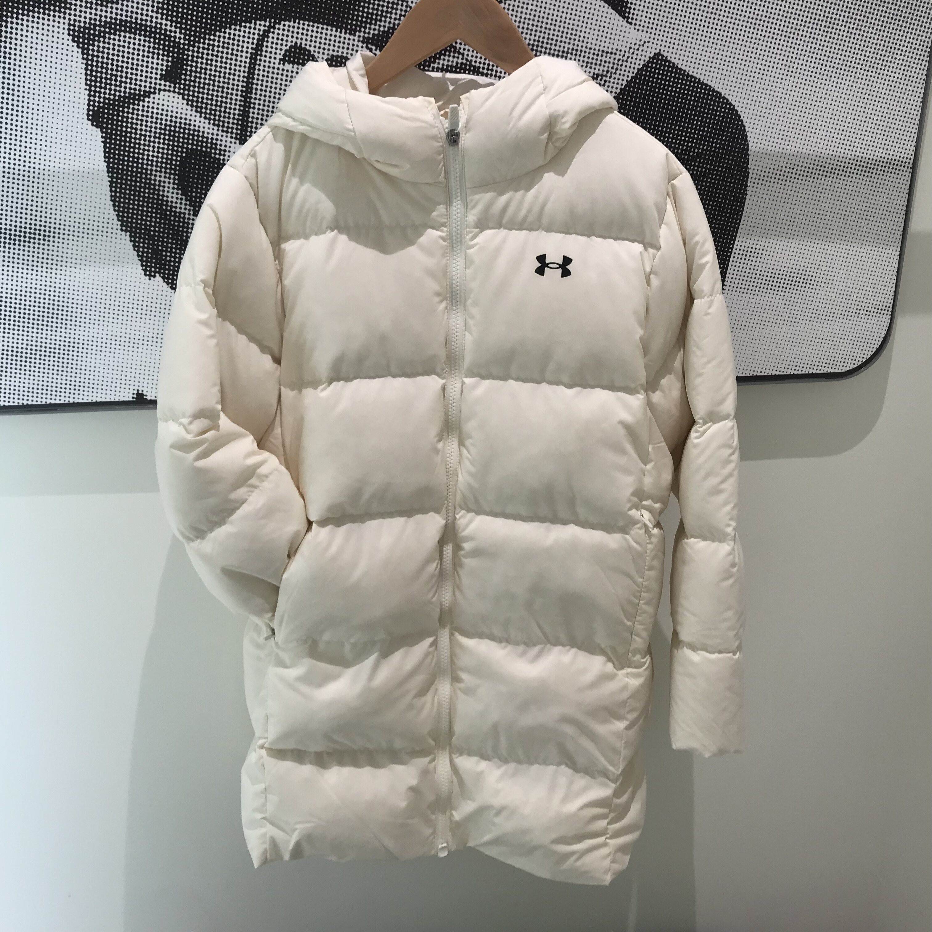 安德玛童装中长款羽绒服 264311119男女中大童连帽冬季加厚保暖