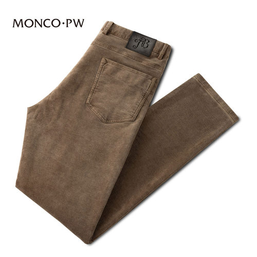 蒙口透男秋冬款时尚灯芯绒休闲裤