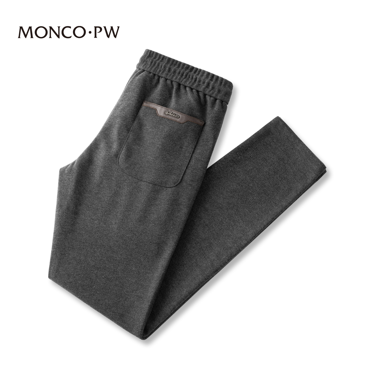 蒙口轻奢秋冬厚款休闲运动裤