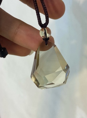 正品巴西纯天然黄水晶随型吊坠寓意事业兴隆财源滚滚事业有成饰品
