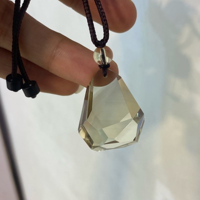 正品巴西纯天然黄水晶随型吊坠寓意事业兴隆财源滚滚事业有成饰品