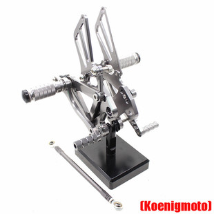 适用川崎KAWASAKI ZX6R 99-02改装升高脚踏 脚踏总成 CNC挂挡脚蹬