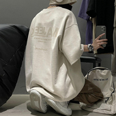 复古情侣款 男士 重磅320克美式 夏季 潮牌原创麂皮绒复古上衣 t恤短袖