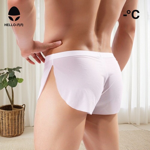 男士分叉裤性感冰丝内裤阿罗裤