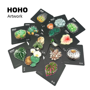 HOHO原创·植物绿植磁吸冰箱贴热带植物块根龙舌兰亚克力冰箱贴