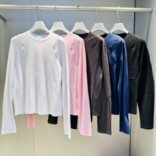 MACQNF正品高品质个性休闲设计打底衫柔软强捻棉显瘦百搭T恤21307