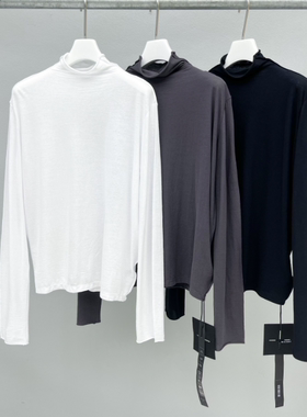 MACQNF正品2024秋季新款高品质宽松长袖显瘦小立领强捻棉TMQ57128