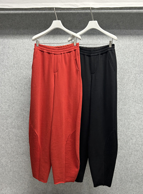 MACQNF正品2023秋季新款时尚显瘦百搭休闲小众松紧腰卫裤MQ21897