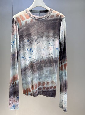 MACQNF正品2025春新时尚百搭休闲扎染印花薄款防晒打底女MQ22192A