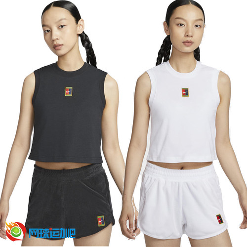 Nike耐克网球背心女运动短裤背心
