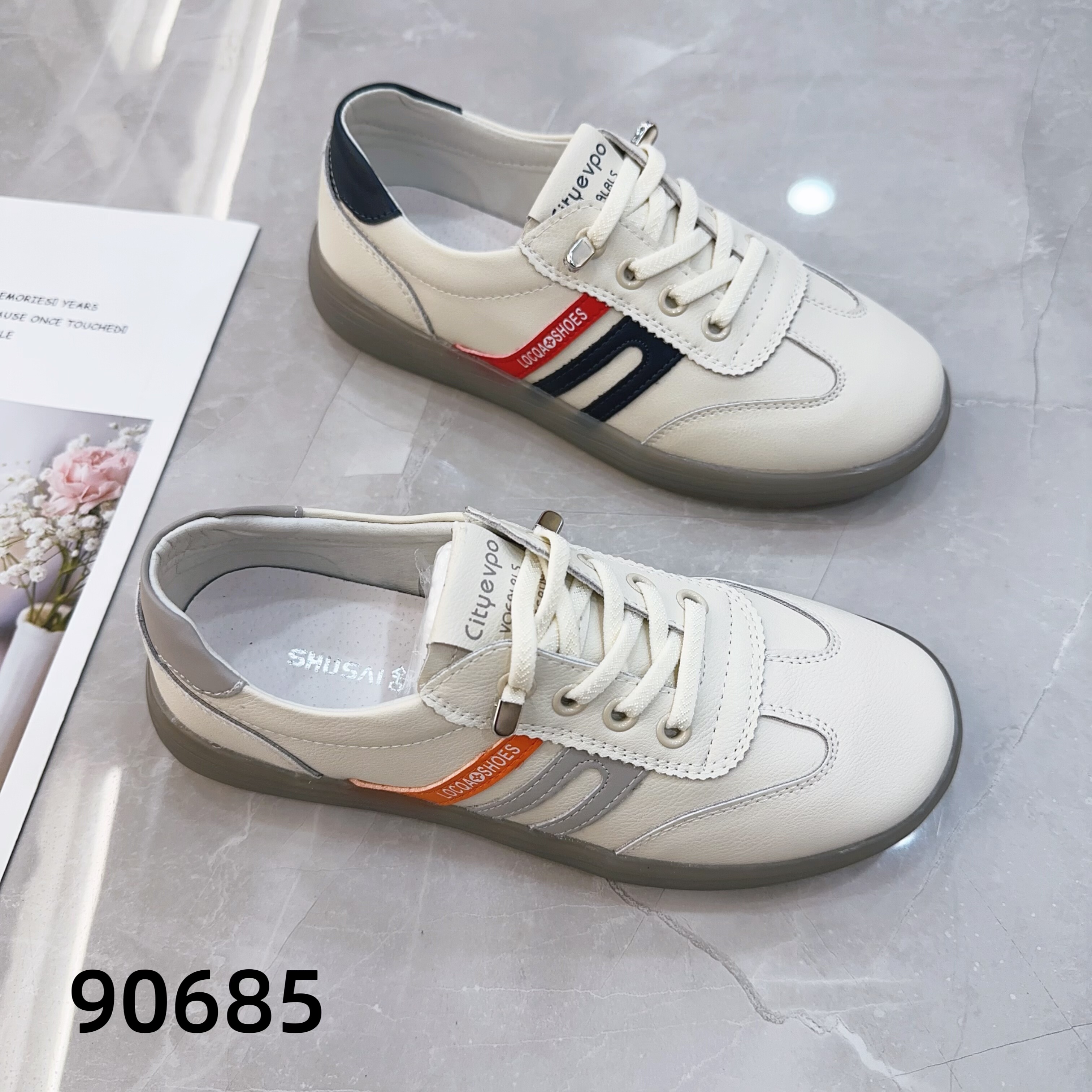 2026年春季新款真皮小白鞋女平底休闲百搭板鞋女,女鞋,深口单鞋,淘宝优惠券,粉丝福利购,淘宝优惠卷