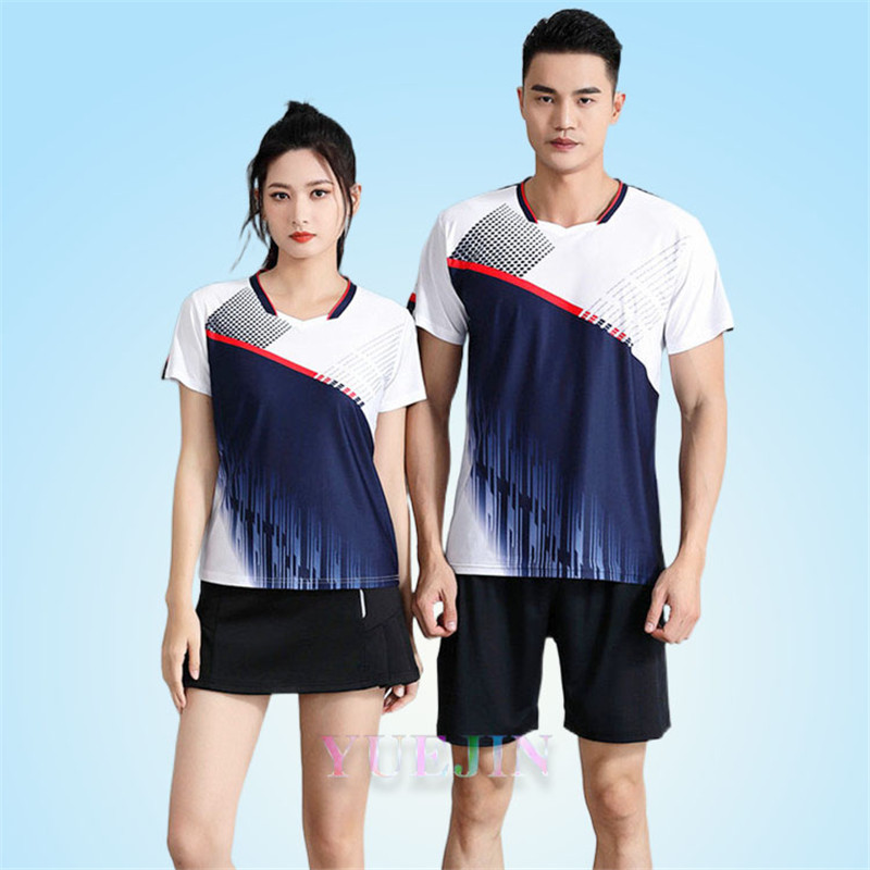 羽毛球服短袖T恤比赛套装吸汗男女运动透气乒乓球衣修身显瘦印字