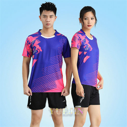 羽毛球服套装定制印字速干吸汗