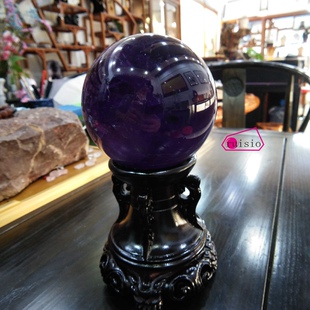 精品天然紫水晶球摆件高品质乌拉圭深紫色紫晶球摆件假一赔十