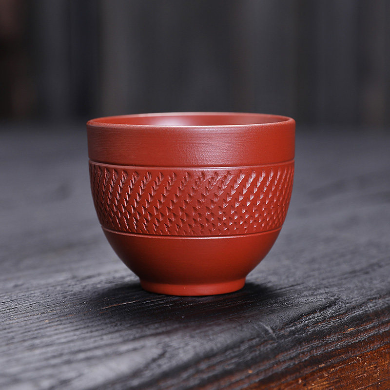 紫砂茶杯主人杯套装品茗杯小茶杯子功夫茶具家用陶瓷紫沙