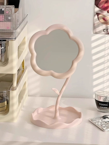 INS Цветочный макияж зеркало девушка Сердце Сердце настольный стол -зеркало для макияжа, зеркало, женский туалетный столик, общежитие, общежитие, зеркало макияжа, зеркало