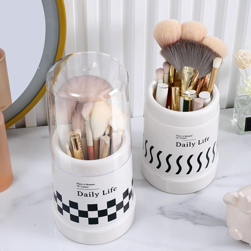 化妆刷收纳筒防尘装粉底口红笔筒
