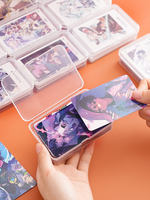 Transparent dust-proof card storage box with lid, children's small card change organization box, Yu-Gi-Oh! Ultraman card box thumbnail 7