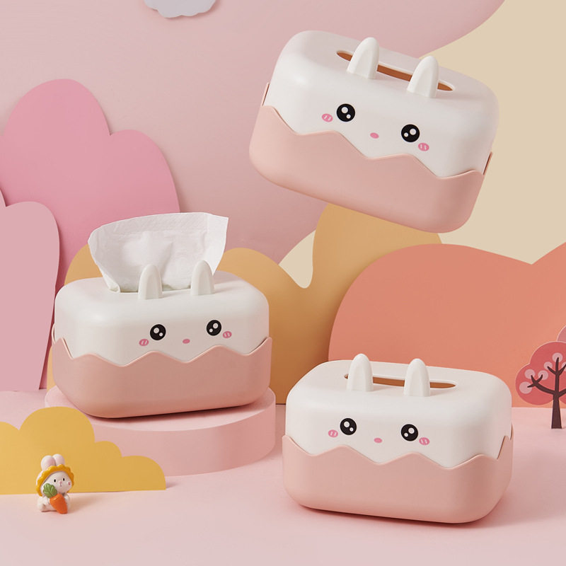 创意可爱卡通桌面纸巾盒餐巾纸收纳盒卷纸筒家用客厅茶几抽纸盒,收纳整理,纸巾盒,淘宝优惠券,粉丝福利购,淘宝优惠卷