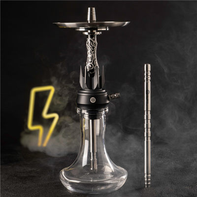 Yimi Hookah | 一米水烟皇冠系列水烟壶小号单管水烟壶酷黑涂鸦壶