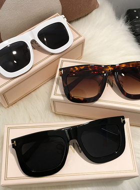 大框潮流墨镜女高级感白色