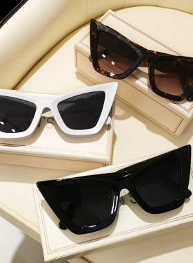 辣妹猫眼墨镜女潮流个性三角