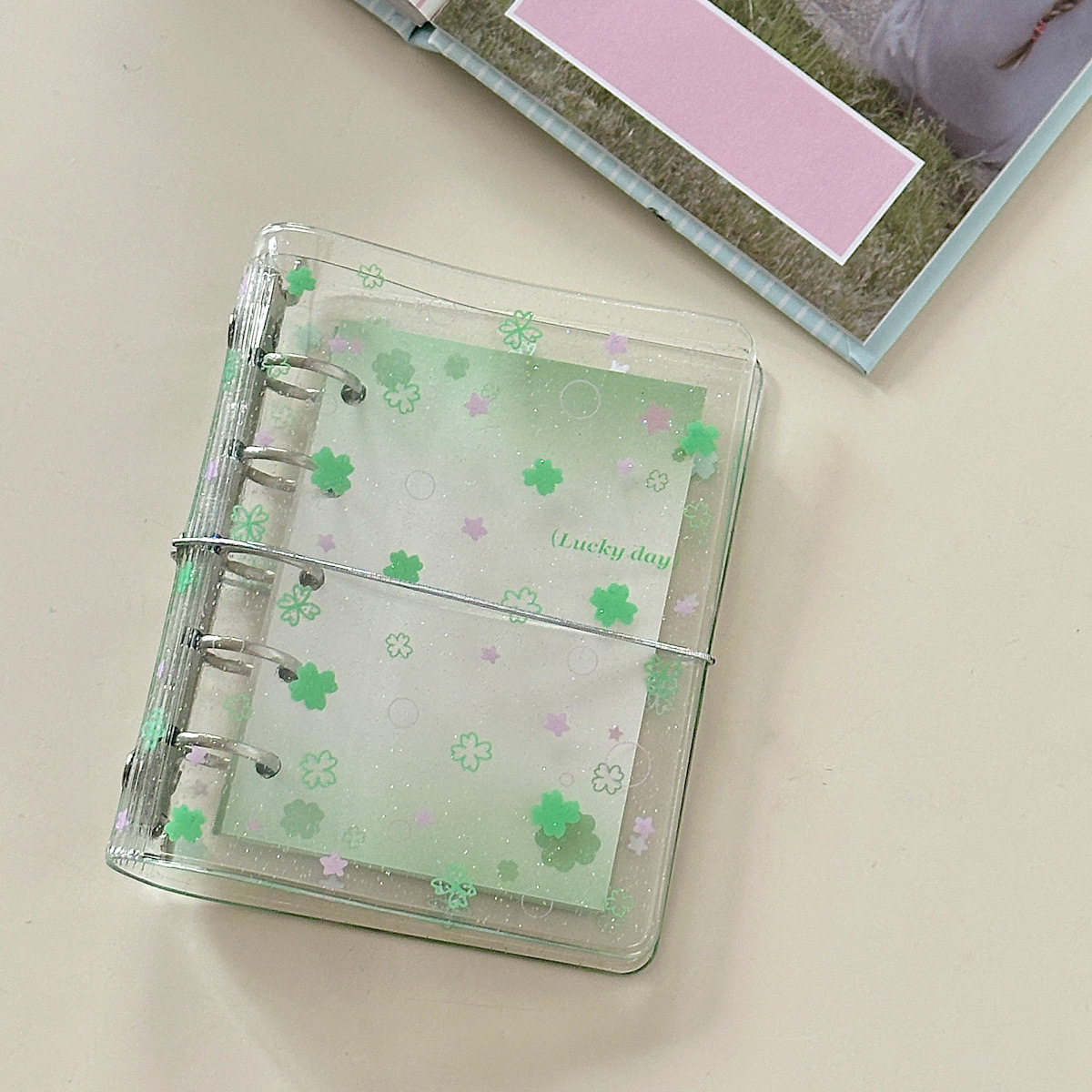 原创四叶草m5活页本手账口袋本