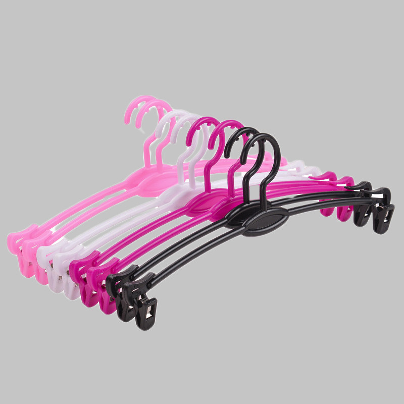内衣内裤夹子衣架多功能扭不断防滑塑料软胶店铺装饰专用展示衣撑