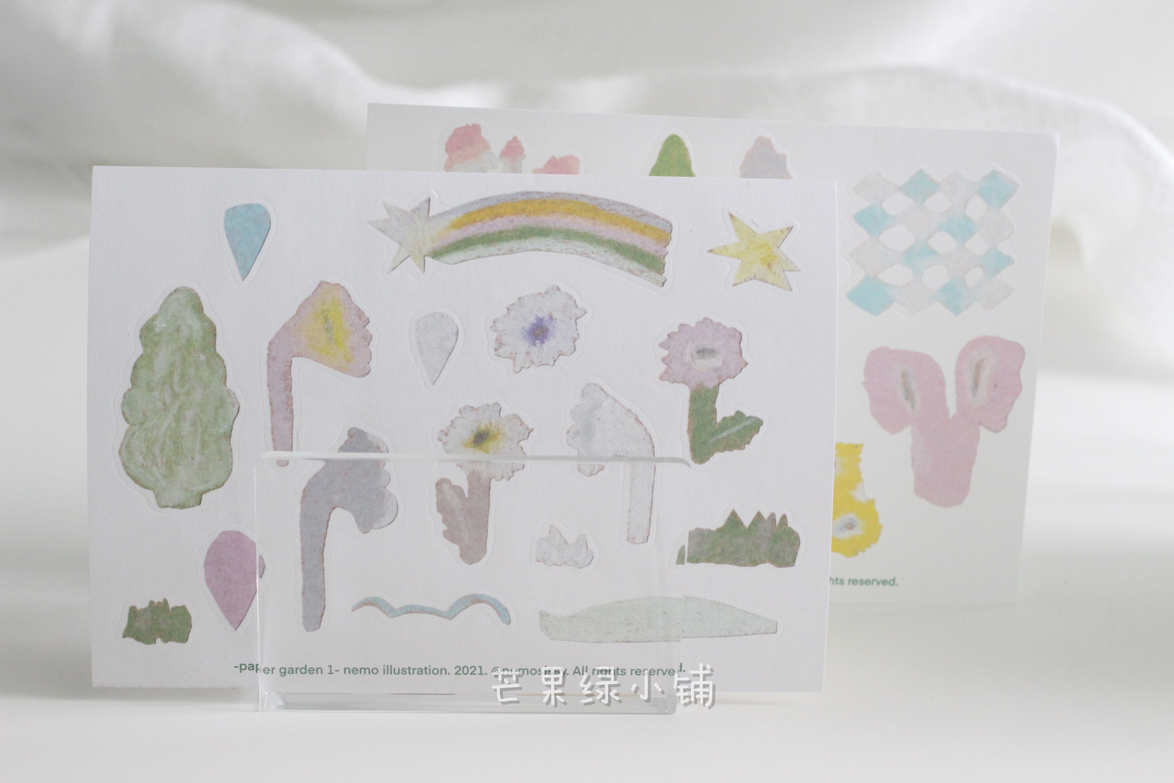 【贴纸现货】nemosissy 纸花园纸房子 paper garden 手帐盐系贴纸