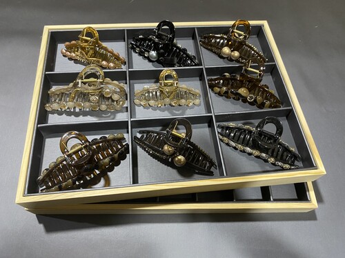 新款展示盘发夹气质优雅蝴蝶结大号鲨鱼夹慵懒风后脑勺盘发抓夹盘