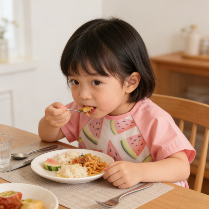 小揪揪婴幼儿纯棉防水围兜吃饭防水女宝宝罩衣夏季薄款纯棉围裙